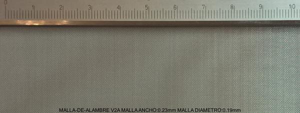 Malla de alambre V2A Acero inoxidable A: 0.23mm D: 0.19mm M: 60